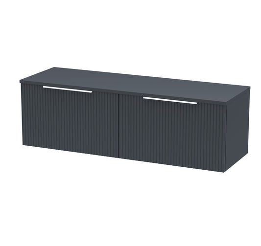 Hudson Reed 1200mm Wall Hung 2 Drawer Vanity & Worktop