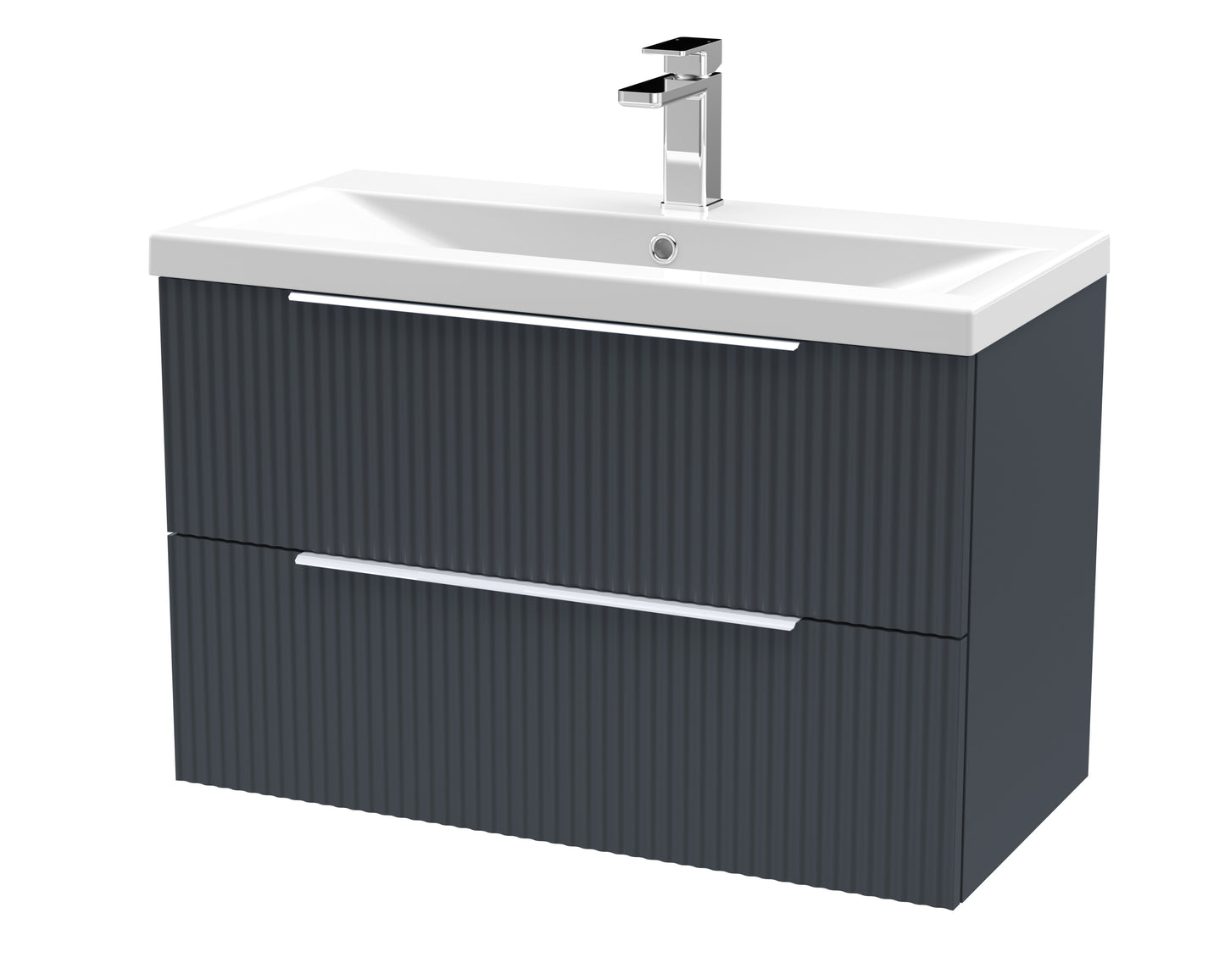 Hudson Reed 800mm Wall Hung 2 Drawer Vanity & Basin 1