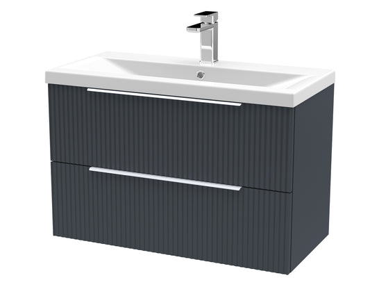 Hudson Reed 800mm Wall Hung 2 Drawer Vanity & Basin 1