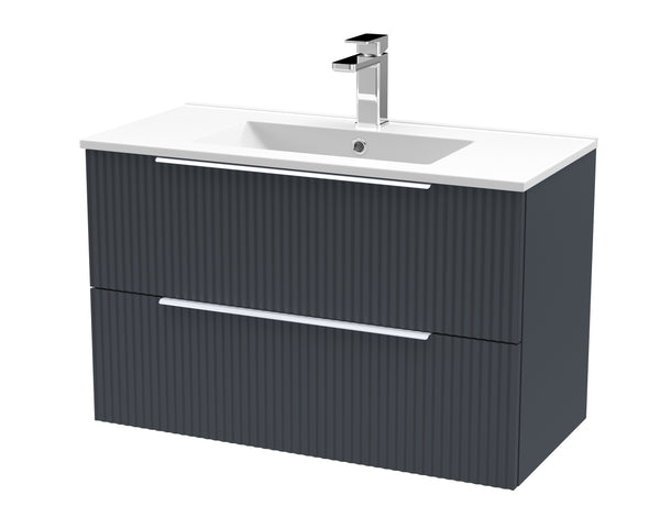 Hudson Reed 800mm Wall Hung 2 Drawer Vanity & Basin 2