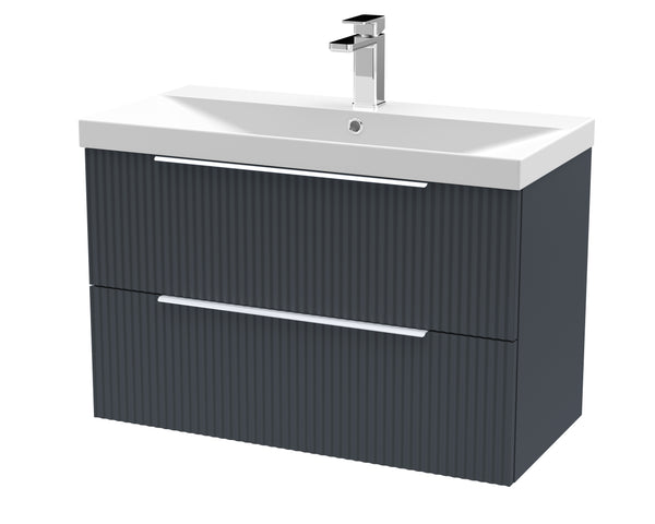 Hudson Reed 800mm Wall Hung 2 Drawer Vanity & Basin 3