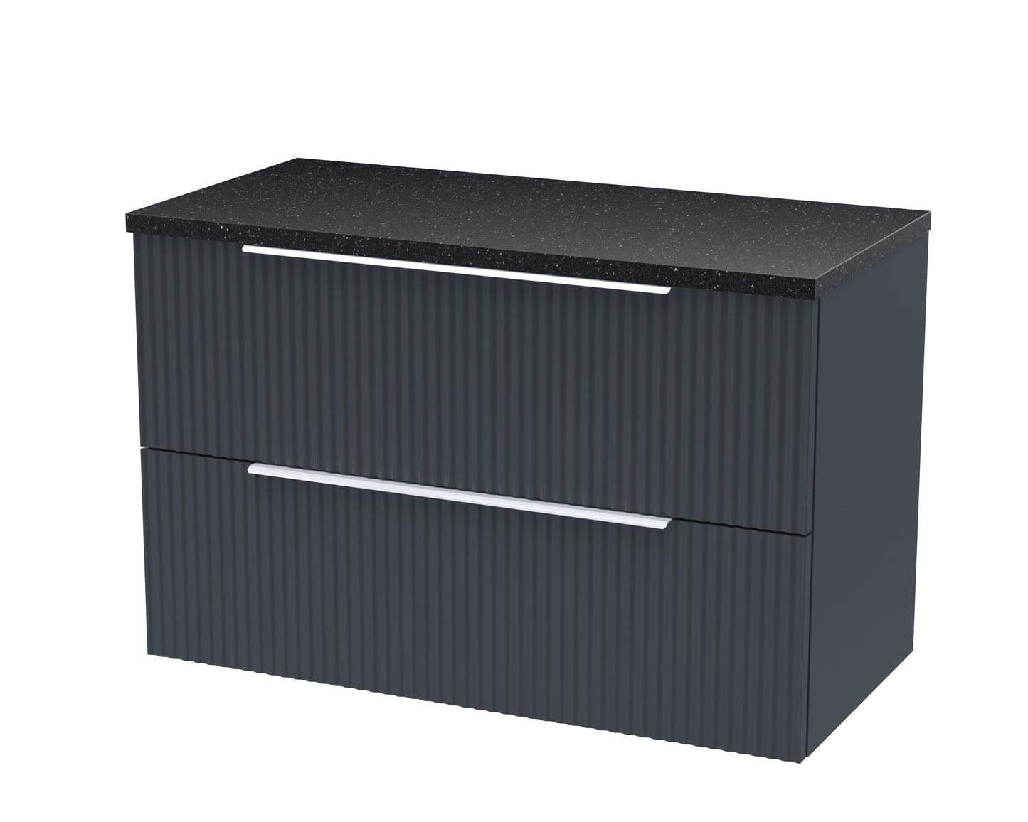 Hudson Reed 800mm Wall Hung 2 Drawer Vanity & Laminate Top