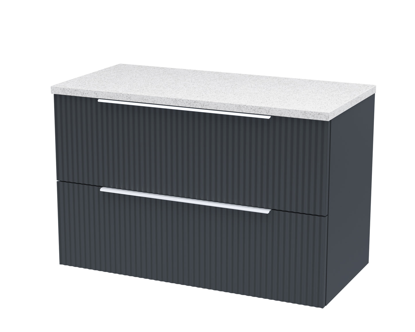 Hudson Reed 800mm Wall Hung 2 Drawer Vanity & Laminate Top