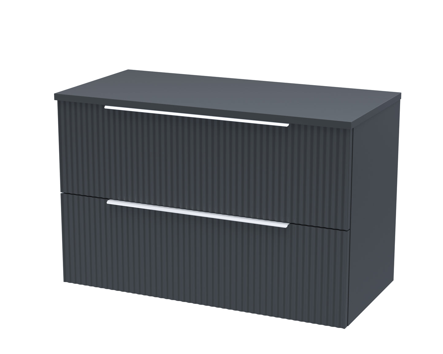 Hudson Reed 800mm Wall Hung 2 Drawer Vanity & Worktop