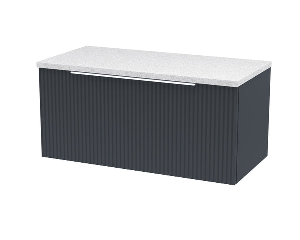 Hudson Reed 800mm Wall Hung Single Drawer Vanity & Laminate Top