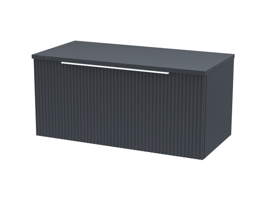 Hudson Reed 800mm Wall Hung Single Drawer Vanity & Worktop