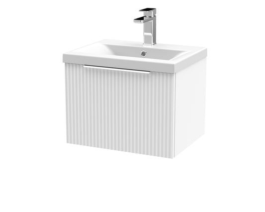 Hudson Reed 500mm Wall Hung Single Drawer Vanity & Basin 1