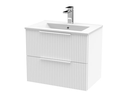 Hudson Reed 600mm Wall Hung 2 Drawer Vanity & Basin 2