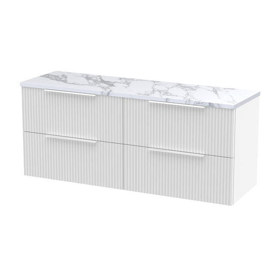 Hudson Reed 1200 Wall Hung 4-Drawer Vanity & Laminate Worktop