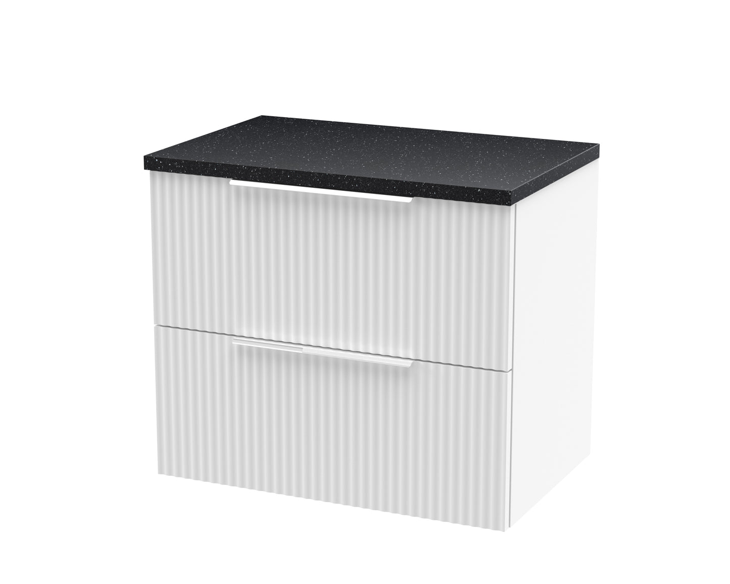 Hudson Reed 600mm Wall Hung 2 Drawer Vanity & Laminate Top