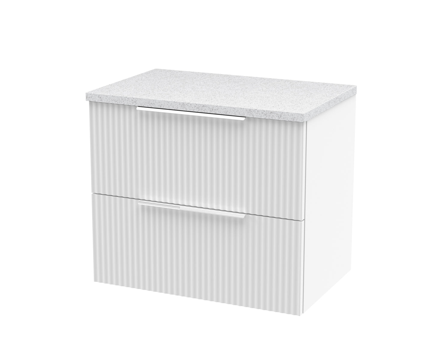 Hudson Reed 600mm Wall Hung 2 Drawer Vanity & Laminate Top