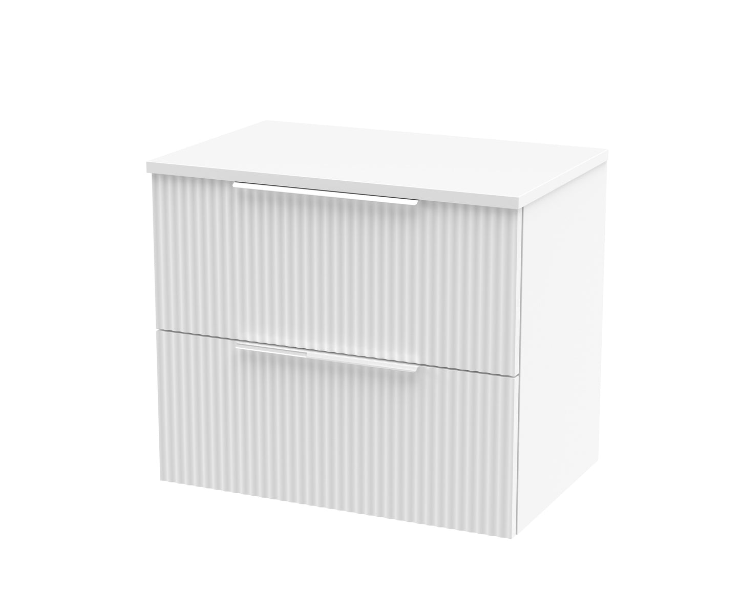 Hudson Reed 600mm Wall Hung 2 Drawer Vanity & Worktop