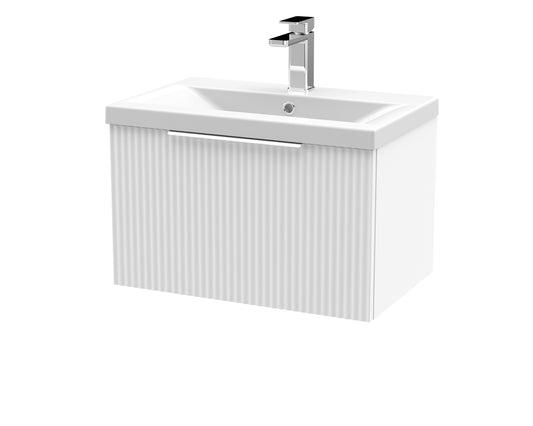 Hudson Reed 600mm Wall Hung Single Drawer Vanity & Basin 1
