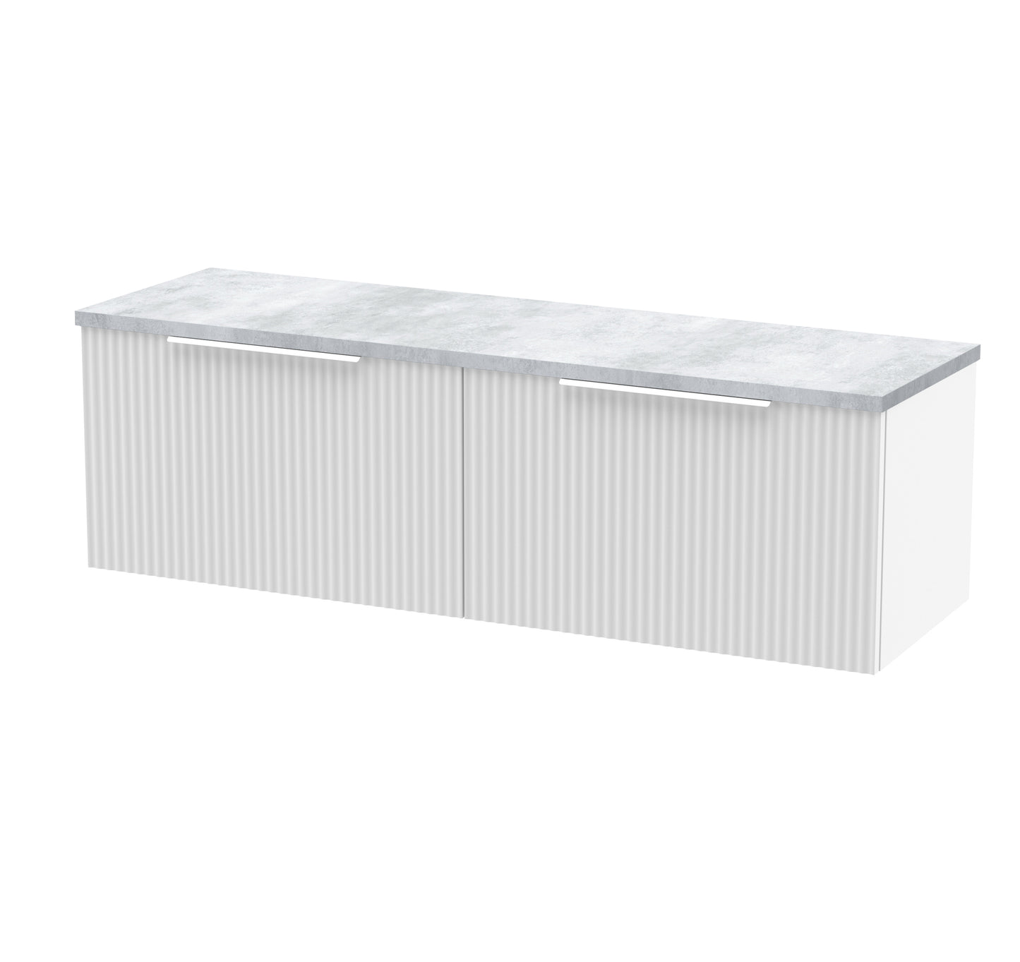Hudson Reed 1200 Wall Hung 2-Drawer Vanity & Laminate Worktop
