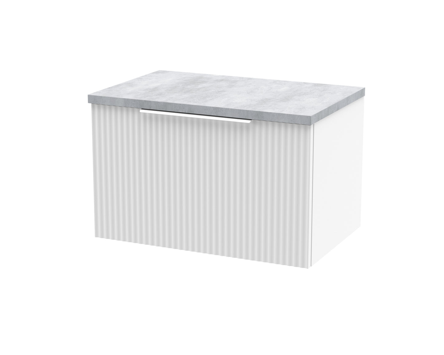 Hudson Reed 600mm Wall Hung Single Drawer Vanity & Laminate Top