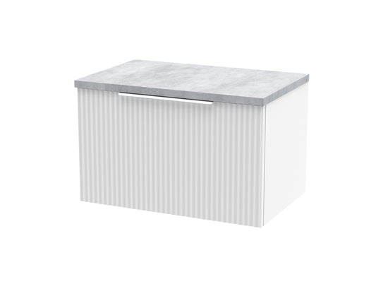 Hudson Reed 600mm Wall Hung Single Drawer Vanity & Laminate Top