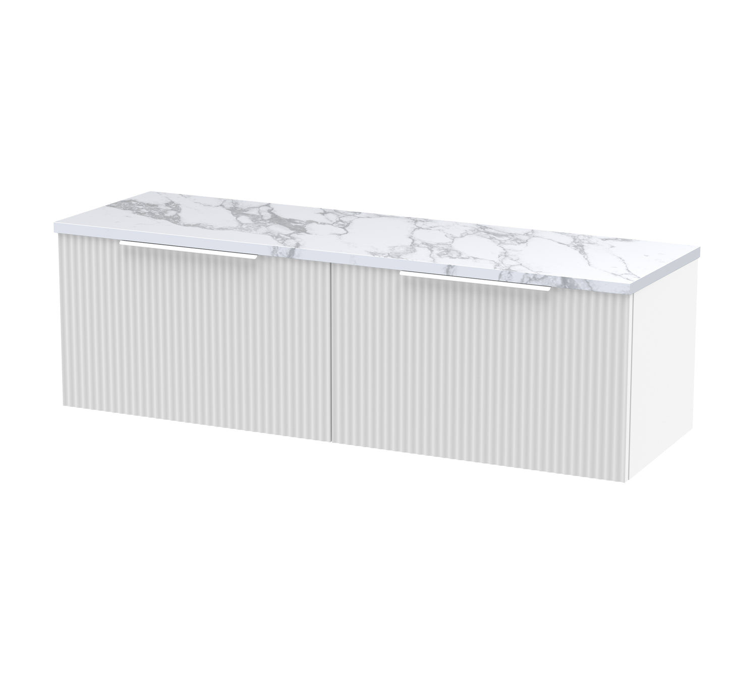 Hudson Reed 1200 Wall Hung 2-Drawer Vanity & Laminate Worktop