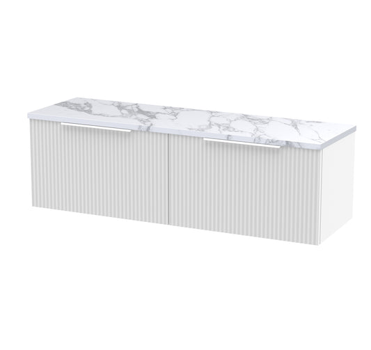 Hudson Reed 1200 Wall Hung 2-Drawer Vanity & Laminate Worktop