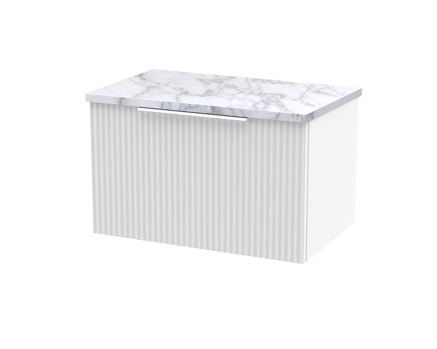 Hudson Reed 600mm Wall Hung Single Drawer Vanity & Laminate Worktop