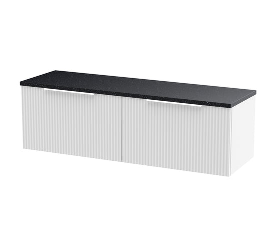 Hudson Reed 1200 Wall Hung 2-Drawer Vanity & Laminate Worktop