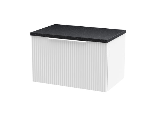 Hudson Reed 600mm Wall Hung Single Drawer Vanity & Laminate Top