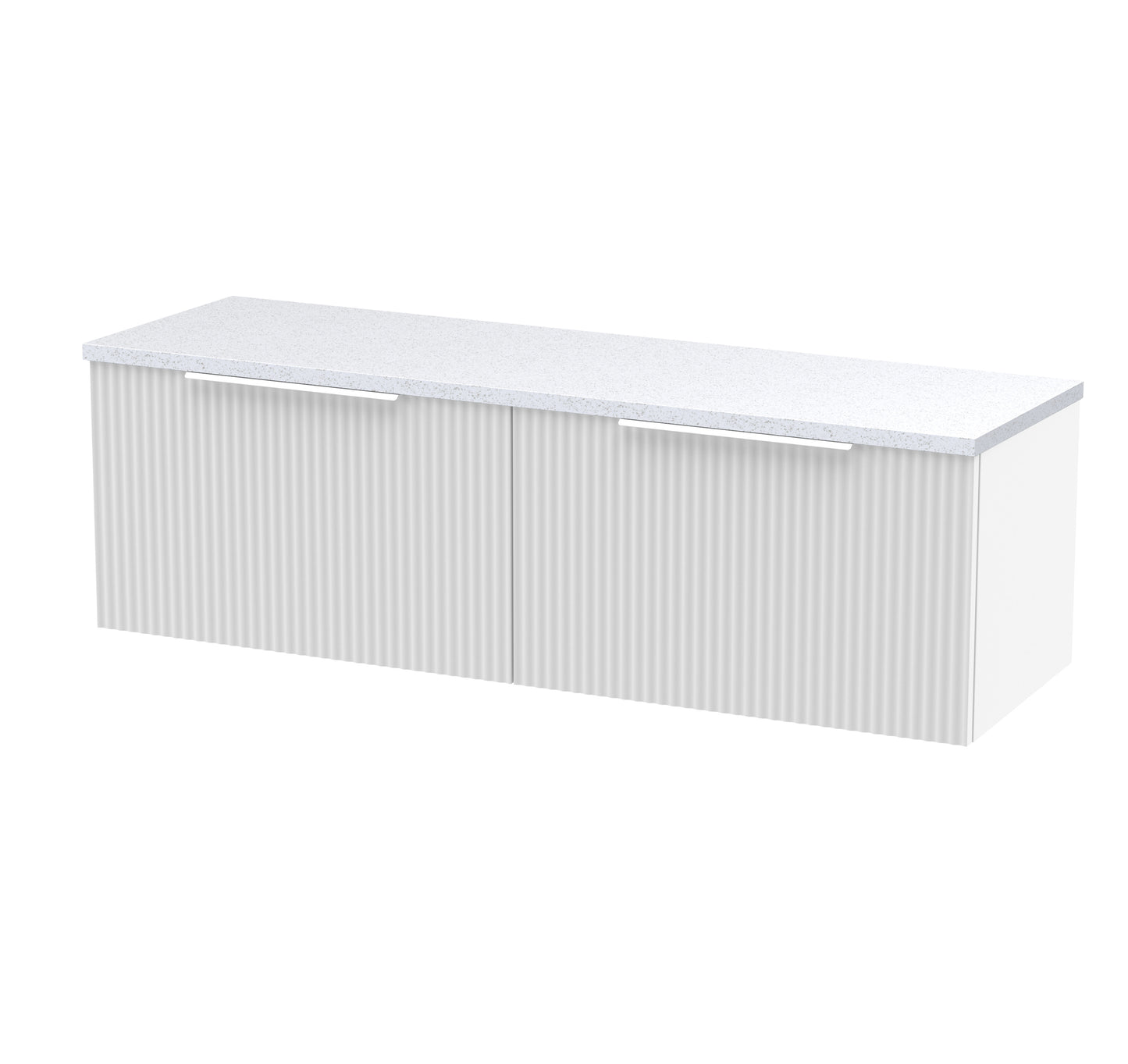 Hudson Reed 1200 Wall Hung 2-Drawer Vanity & Laminate Worktop