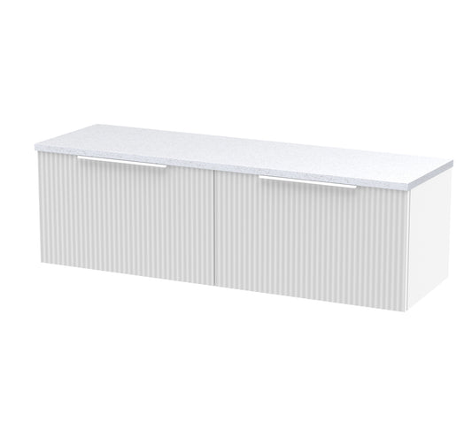 Hudson Reed 1200 Wall Hung 2-Drawer Vanity & Laminate Worktop