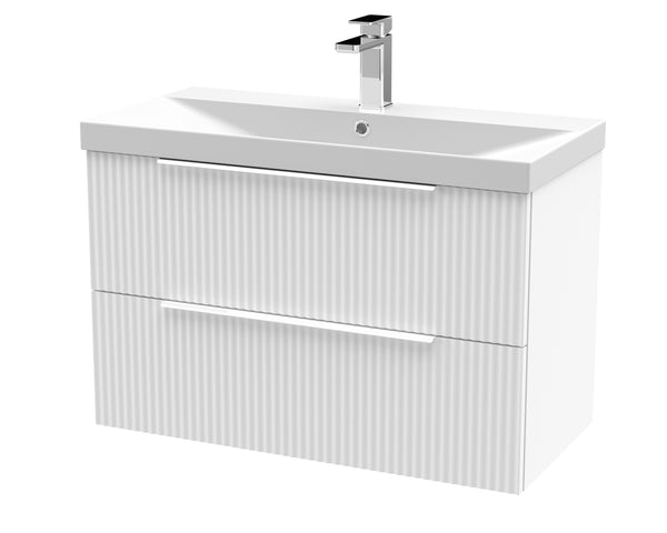 Hudson Reed 800mm Wall Hung 2 Drawer Vanity & Basin 3
