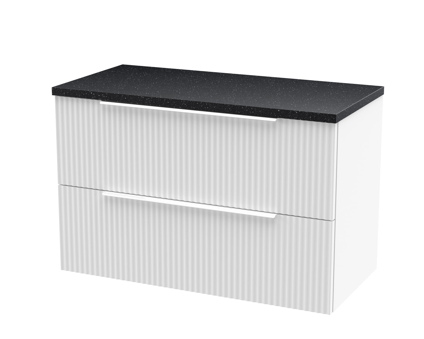 Hudson Reed 800mm Wall Hung 2 Drawer Vanity & Laminate Top