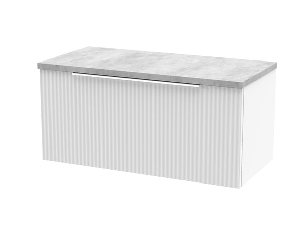 Hudson Reed 800mm Wall Hung Single Drawer Vanity & Laminate Top