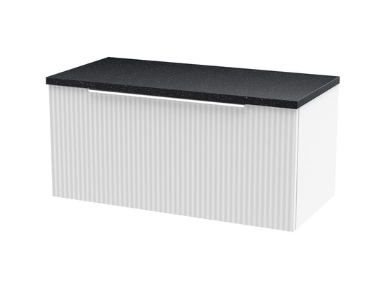 Hudson Reed 800mm Wall Hung Single Drawer Vanity & Laminate Top