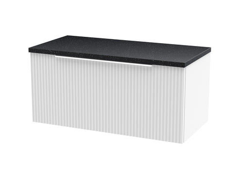 Hudson Reed 800mm Wall Hung Single Drawer Vanity & Laminate Top