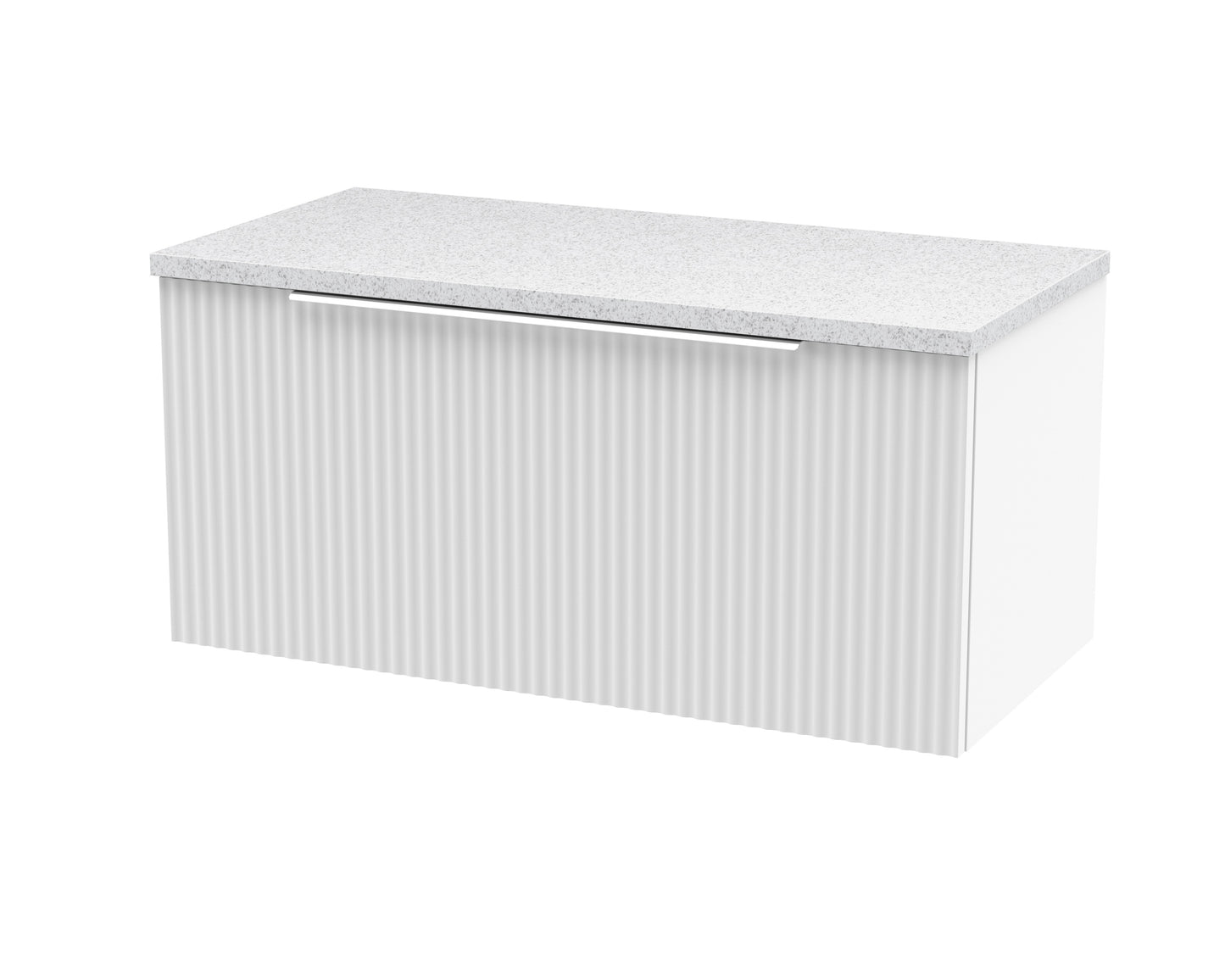 Hudson Reed 800mm Wall Hung Single Drawer Vanity & Laminate Top