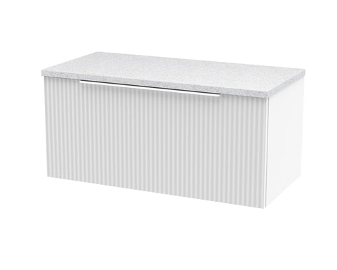 Hudson Reed 800mm Wall Hung Single Drawer Vanity & Laminate Top