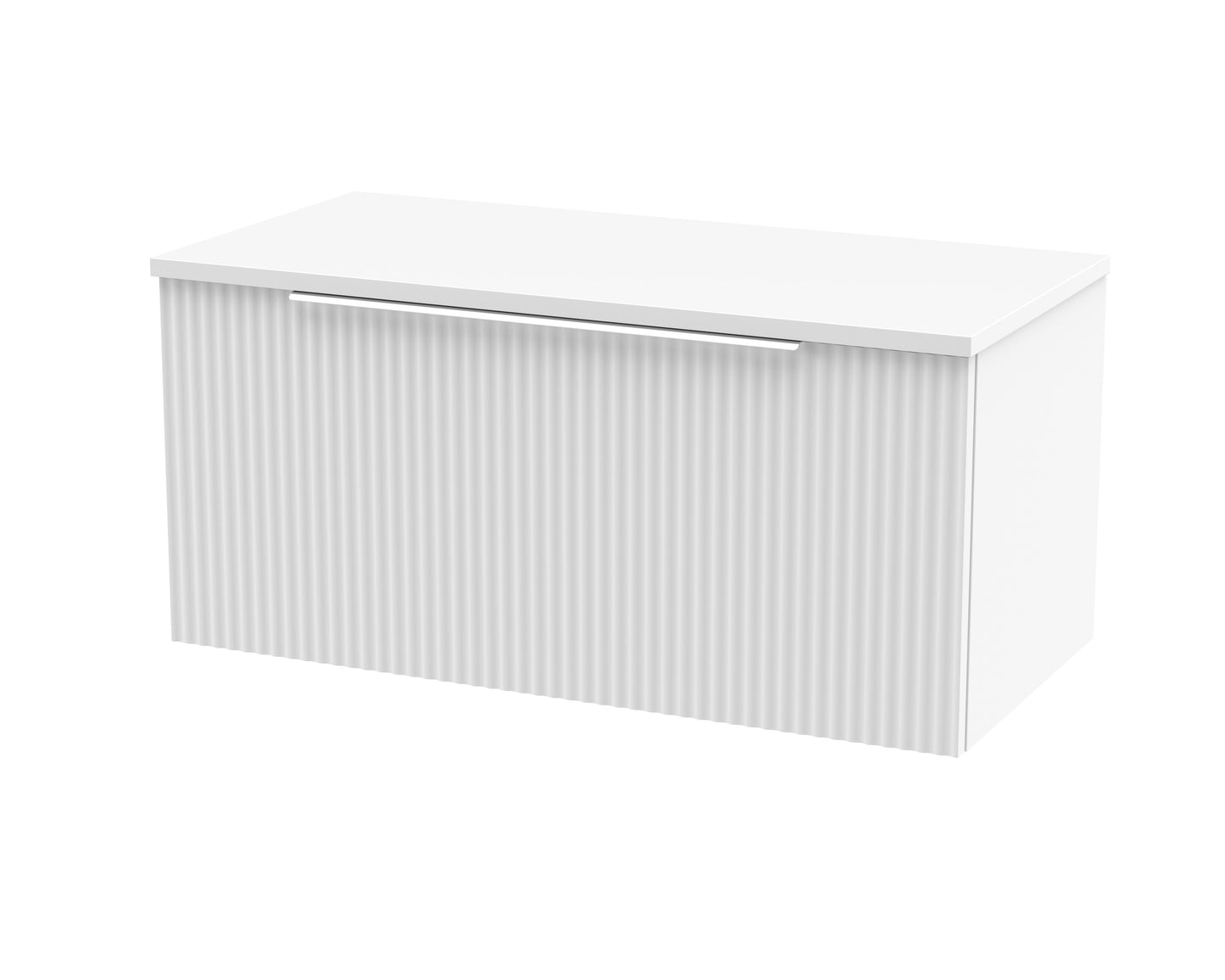 Hudson Reed 800mm Wall Hung Single Drawer Vanity & Worktop