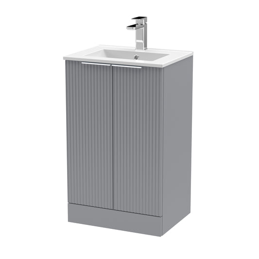 Hudson Reed 500mm Floor Standing 2 Door Vanity & Basin 2