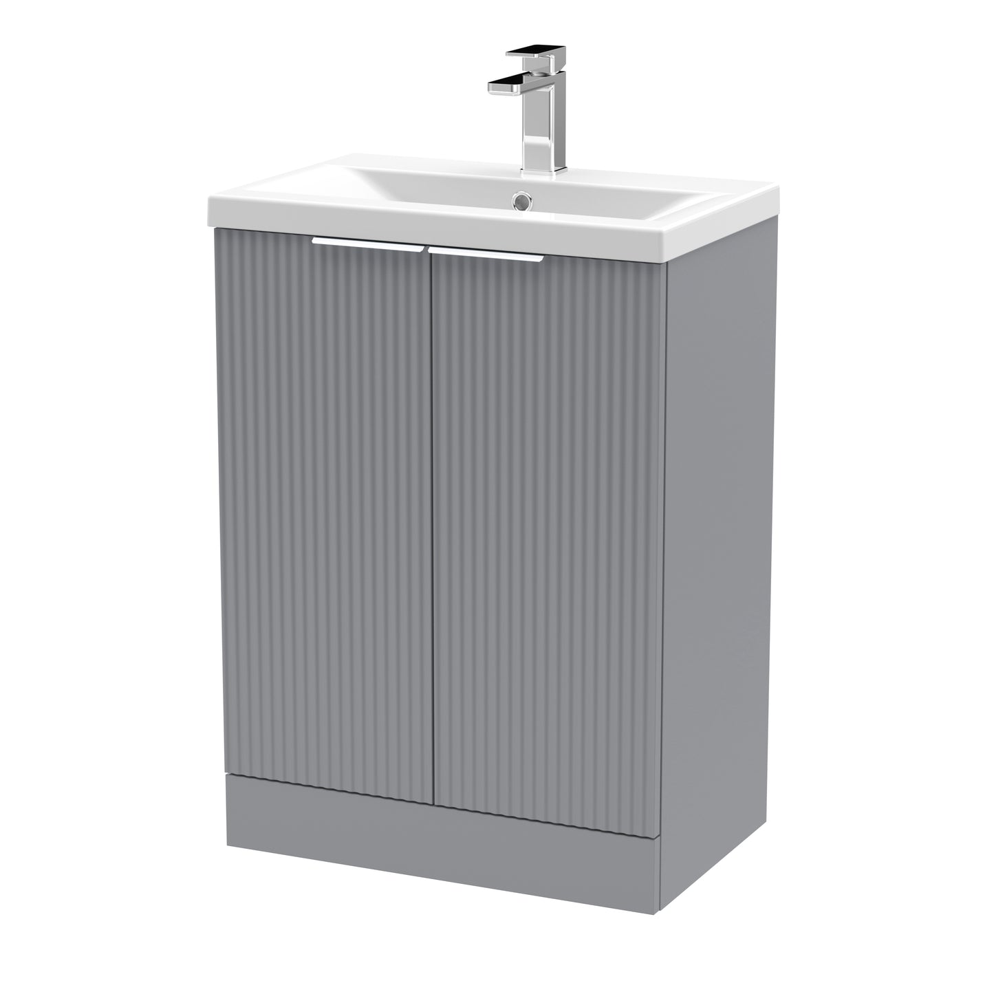 Hudson Reed 600mm Floor Standing 2 Door Vanity & Basin 1