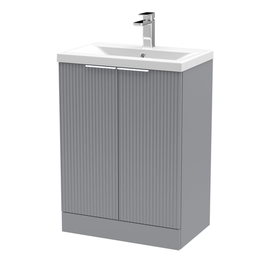 Hudson Reed 600mm Floor Standing 2 Door Vanity & Basin 1