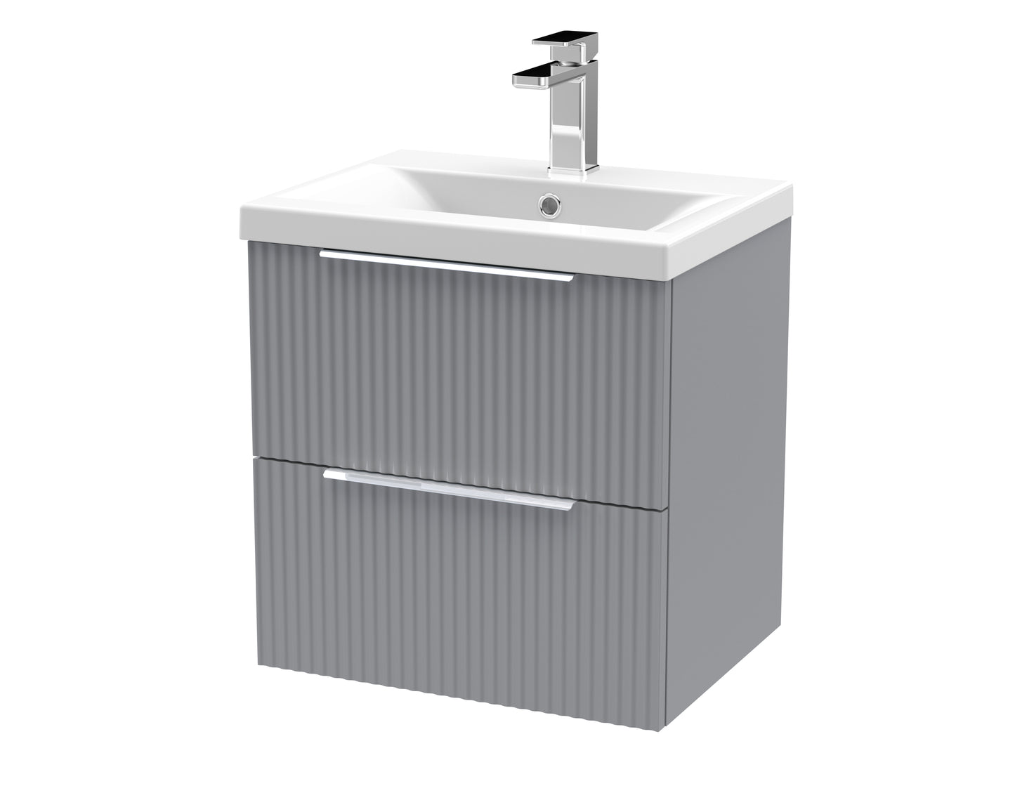 Hudson Reed 500mm Wall Hung 2 Drawer Vanity & Basin 1