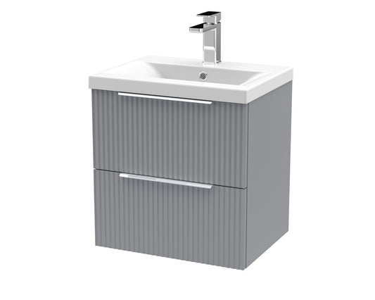 Hudson Reed 500mm Wall Hung 2 Drawer Vanity & Basin 1