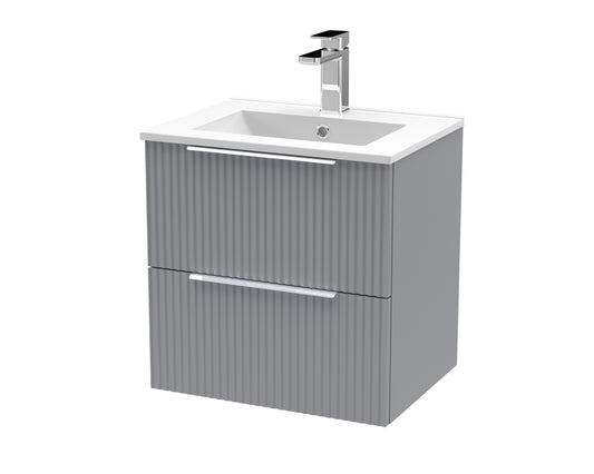 Hudson Reed 500mm Wall Hung 2 Drawer Vanity & Basin 2
