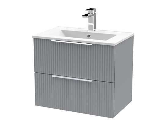 Hudson Reed 600mm Wall Hung 2 Drawer Vanity & Basin 2