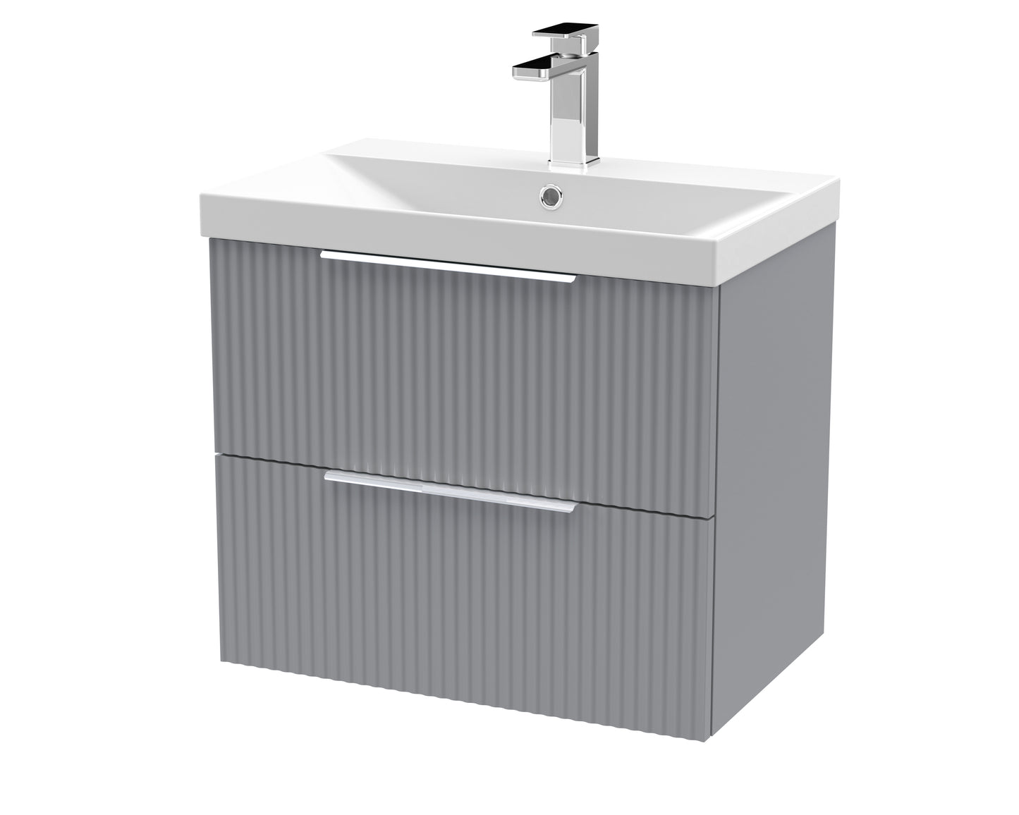 Hudson Reed 600mm Wall Hung 2 Drawer Vanity & Basin 3