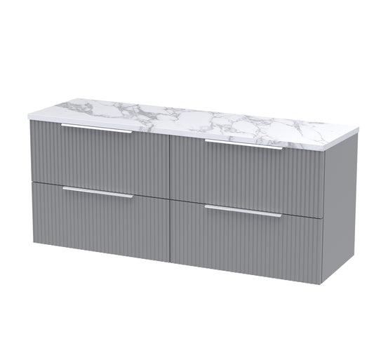 Hudson Reed 1200 Wall Hung 4-Drawer Vanity & Laminate Worktop