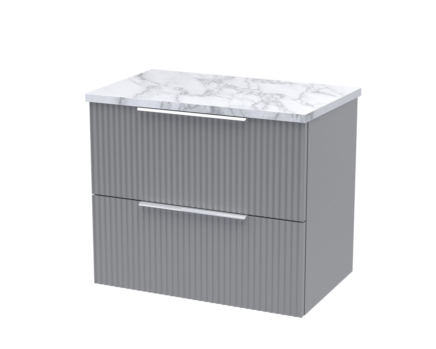 Hudson Reed 600mm Wall Hung 2-Drawer Vanity & Laminate Worktop