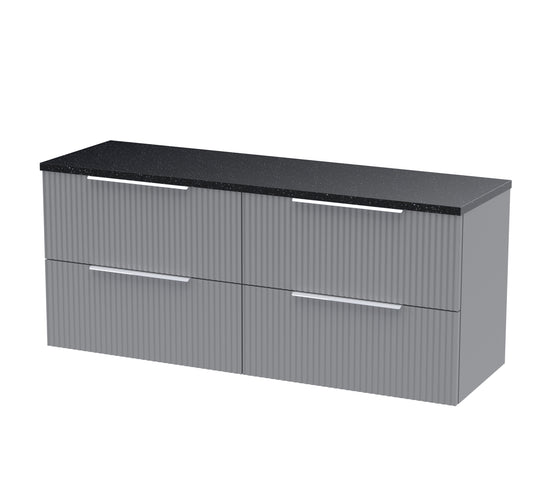 Hudson Reed 1200 Wall Hung 4-Drawer Vanity & Laminate Worktop
