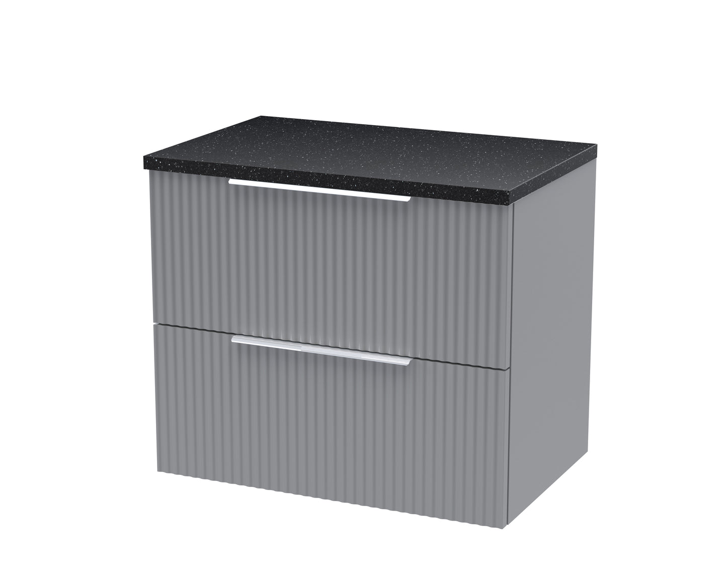 Hudson Reed 600mm Wall Hung 2 Drawer Vanity & Laminate Top
