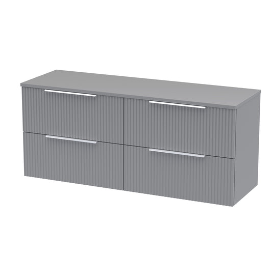 Hudson Reed 1200mm Wall Hung 4 Drawer Vanity & Worktop