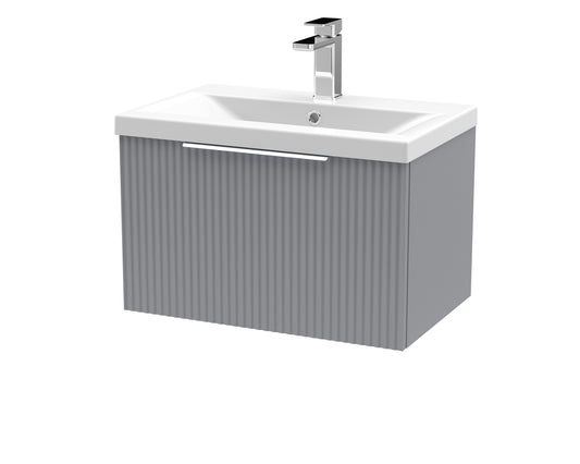 Hudson Reed 600mm Wall Hung Single Drawer Vanity & Basin 1