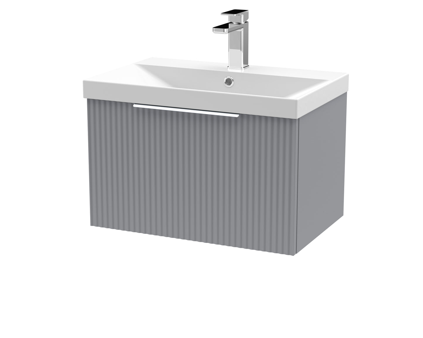 Hudson Reed 600mm Wall Hung Single Drawer Vanity & Basin 3